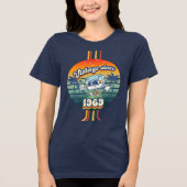  1969 Retro 56e verjaardag K7 Tri-Blend Shirt (Voorkant)