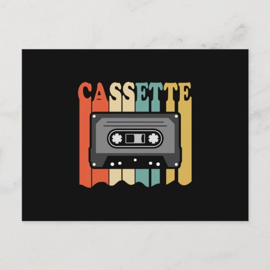  1969 Retro Cassette Birthday Gift Idea Briefkaart (Voorkant)