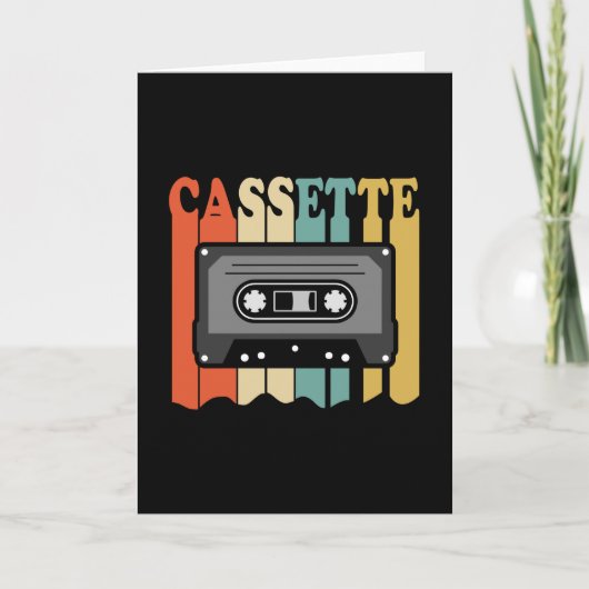 1969 Retro Cassette Birthday Gift Idea Kaart (Voorkant)