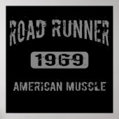 1969 Road Runner American Muscle Poster (Voorkant)