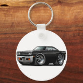 1969 Roadrunner Black Car Sleutelhanger (Voorkant)