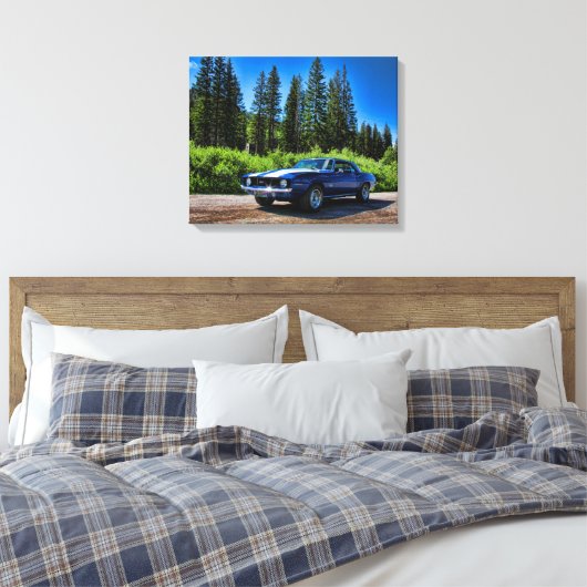 1969 SS Super Sport Chevy Camaro Canvas Afdruk (Insitu (Slaapkamer))