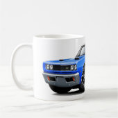 1969 Super Bee Blue-White Top Double Scoop Hood Koffiemok (Links)