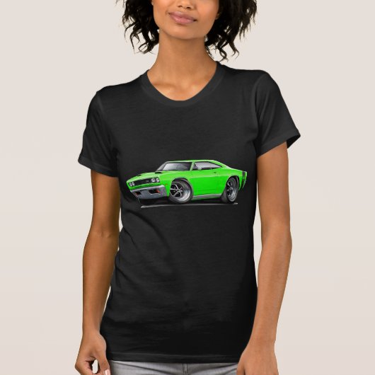 1969 Super Bee Limoen Double Scoop Hood T-shirt (Voorkant)
