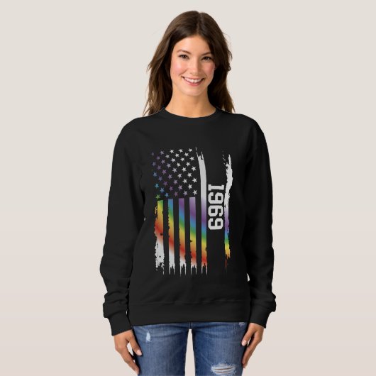 1969 Verenigde Staten Distressed Rainbow met Ameri Trui (Voorkant volledig)
