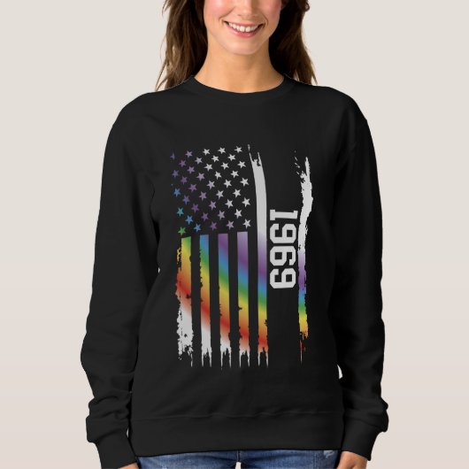 1969 Verenigde Staten Distressed Rainbow met Ameri Trui (Voorkant)