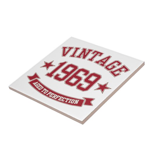 1969 Vintage tot perfecte Tegeltje (Zijkant)