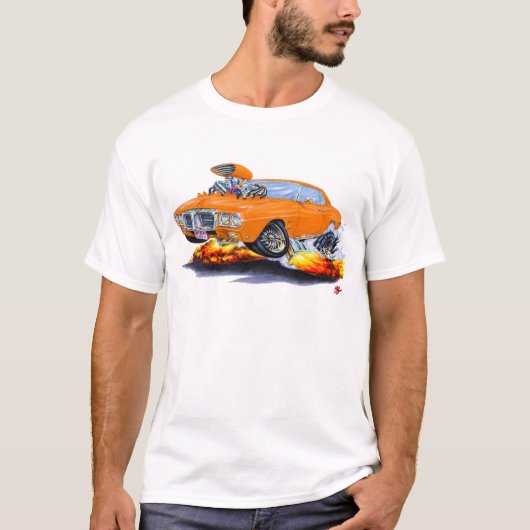 1969 Vuurvogel Oranje auto T-shirt (Voorkant)