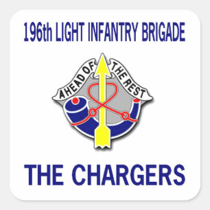 196e LICHTE INFANTERIEBRIGADE Vierkante Sticker