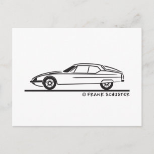 1970 - 1975 Citroën SM Briefkaart