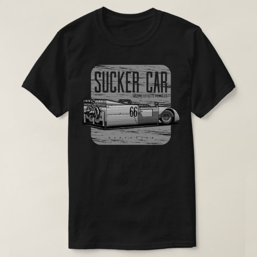 1970 2J Sucker Ground effecten voertuigen T-shirt (Design voorkant)