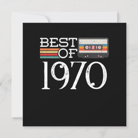 1970  50 th Birthday Jubileum Gift Kaart (Voorkant)