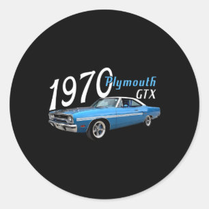 1970 70 GTX 4th of July Amerikaans Ronde Sticker