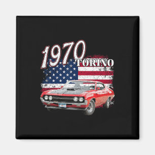 1970 70 Torino Muscle Clic Car 4th of July Nederla Magneet