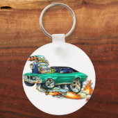 1970-72 Buick GS Green Car Sleutelhanger (Voorkant)