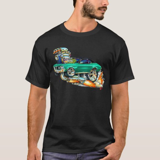 1970-72 Buick GS Green Car T-shirt (Voorkant)