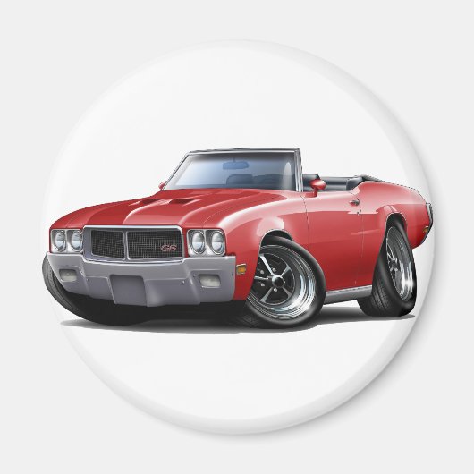 1970-72 Buick GS Red Cabriolet Magneet (Voorkant)