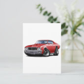 1970-72 Buick GS Red Car Briefkaart (Staand voorkant)