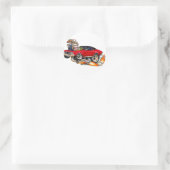 1970-72 Buick GS Red Car Ronde Sticker (Tas)