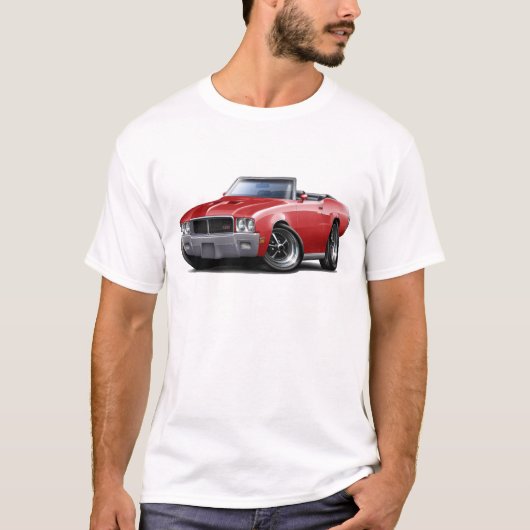 1970-72 Buick GS Red Convertible T-shirt (Voorkant)