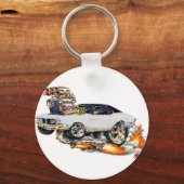 1970-72 Buick GS White Car Sleutelhanger (Voorkant)