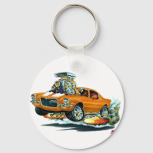 1970-72 Camaro Oranje-White Car Sleutelhanger