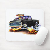 1970-72 Chevy C10 Black Longbed Muismat (Met muis)