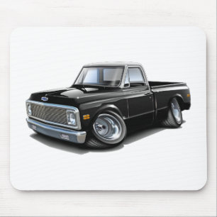 1970-72 Chevy C10 Black-White Top Truck Muismat