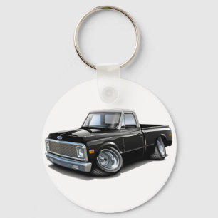 1970-72 Chevy C10 Black-White Top Truck Sleutelhanger