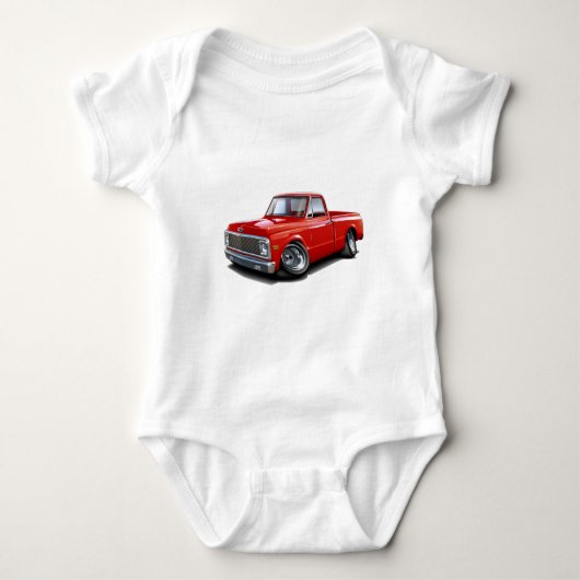 1970-72 Chevy C10 Red Truck Romper (Voorkant)