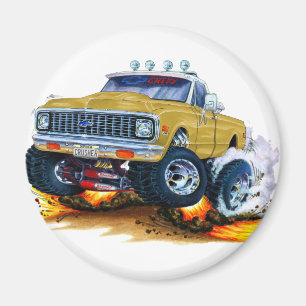 1970-72 Chevy CK1500 Gold Truck Magneet