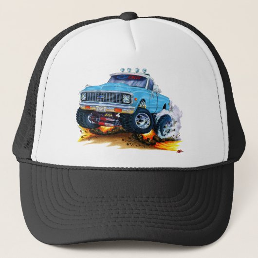 1970-72 Chevy CK1500 Lt BlueTruck Trucker Pet (Voorkant)