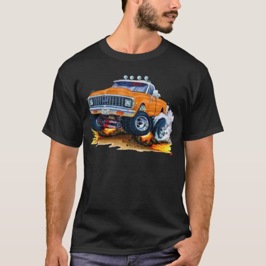 1970-72 Chevy CK1500 Oranje Truck T-shirt (Voorkant)