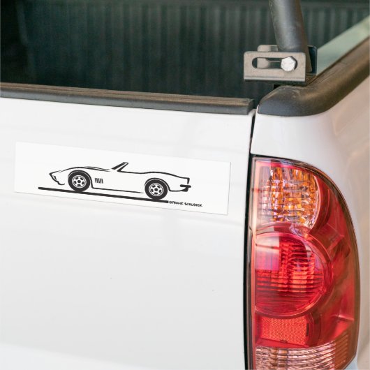 1970-72 Corvette Converteerbaar Bumpersticker (Op Truck)