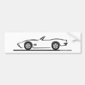 1970-72 Corvette Converteerbaar Bumpersticker (Voorkant)