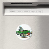 1970-72 Olds Cutlass 442 Green Car Magneet (Insitu (Vaatwasser))