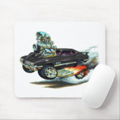 1970-72 Oldsmobile Cutlass 442 Zwarte auto Muismat (Met muis)