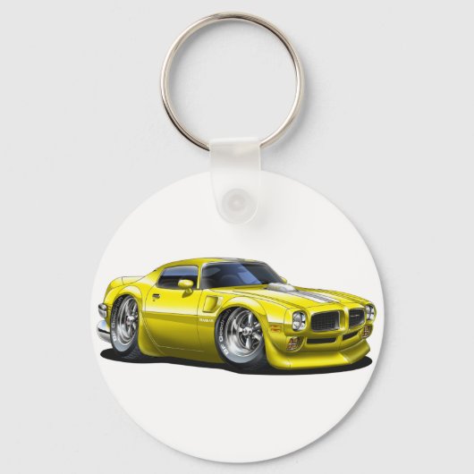 1970/72 Trans Am Gele Auto Sleutelhanger (Voorkant)