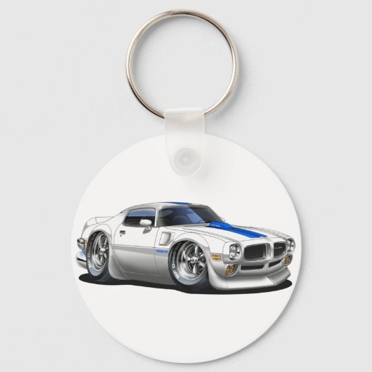 1970/72 Trans Am White Sleutelhanger (Voorkant)