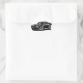 1970-73 Camaro Black Car Ronde Sticker (Tas)
