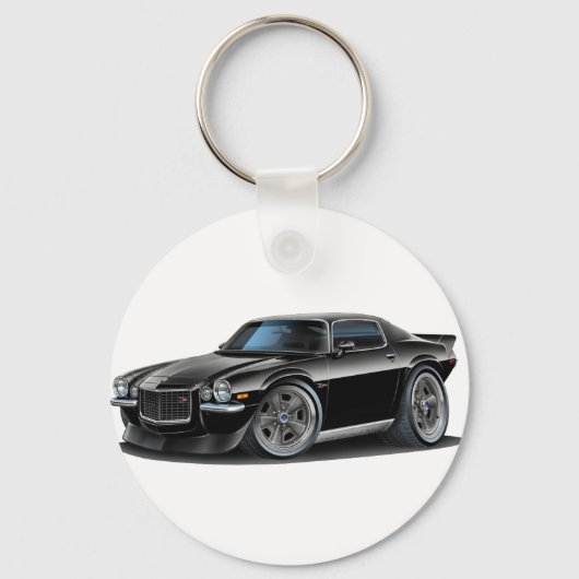 1970-73 Camaro Black Car Sleutelhanger (Voorkant)