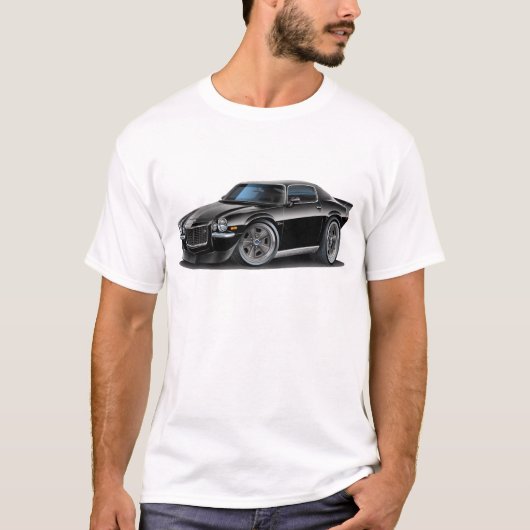 1970-73 Camaro Black Car T-shirt (Voorkant)