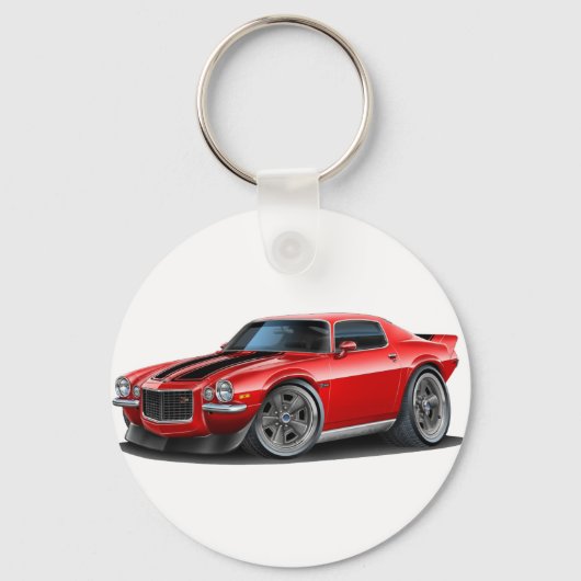 1970-73 Camaro Red/Blk Sleutelhanger (Voorkant)