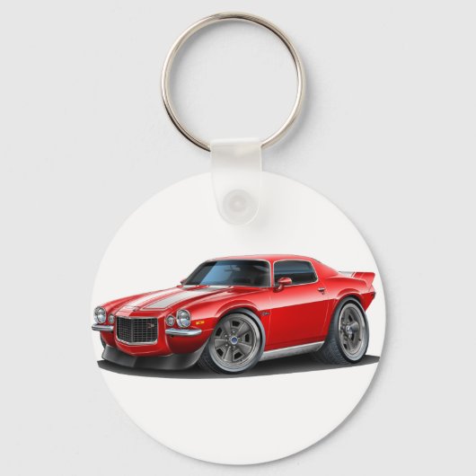 1970-73 Camaro Red/Wht Sleutelhanger (Voorkant)