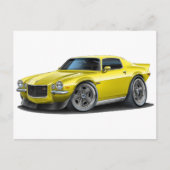 1970-73 Camaro Yellow Briefkaart (Voorkant)