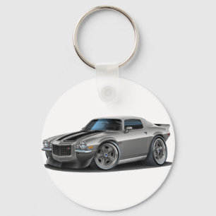 1970-73 Camaro zilverkleurig/zwart auto Sleutelhanger
