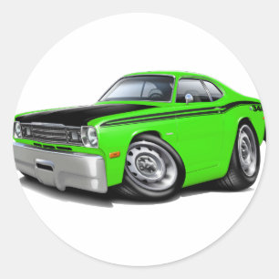 1970-74 Duster 340 Limoen Ronde Sticker