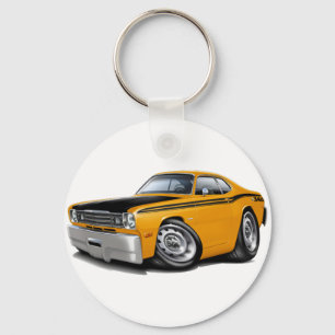 1970-74 Duster 340 Oranje auto Sleutelhanger