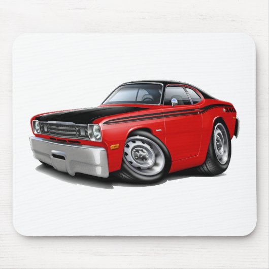 1970-74 Duster 340 Red Car Muismat (Voorkant)