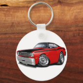 1970-74 Duster 340 Red Car Sleutelhanger (Voorkant)